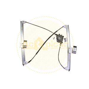 Window Regulators, Front Right Electric Window Regulator Mechanism (without motor) for VW Polo (6N), 1999 2001, 4 Door Models, WITHOUT One Touch/Antipinch, holds a standard 2 pin/wire motor, AC Rolcar