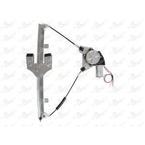 Window Regulators, Front Right Electric Window Regulator (with motor) for VW FOX (5Z1), 2003 , 2 Door Models, WITHOUT One Touch/Antipinch, motor has 2 pins/wires, AC Rolcar
