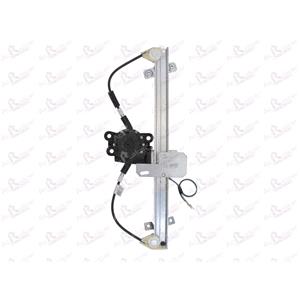 Window Regulators, Front Right Electric Window Regulator (with motor) for VOLVO 460 L (464), 1988 1996, 4 Door Models, WITHOUT One Touch/Antipinch, motor has 2 pins/wires, AC Rolcar