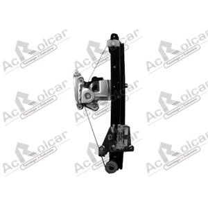 Window Regulators, Rear Right Electric Window Regulator (with motor) for VOLVO V70 Mk II (P80_), 2000 2007, 4 Door Models, WITHOUT One Touch/Antipinch, motor has 2 pins/wires, AC Rolcar