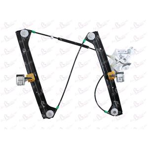 Window Regulators, Front Right Electric Window Regulator Mechanism (without motor) for SAAB 9 3 (YS3F), 2002 2014, 4 Door Models, One Touch/AntiPinch Version, holds a motor with 6 or more pins, AC Rolcar