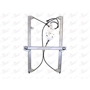 Window Regulators, Front Right Electric Window Regulator (with motor) for Volvo FL II, 2006 2013, 2 Door Models, WITHOUT One Touch/Antipinch, motor has 2 pins/wires, AC Rolcar
