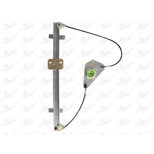 Window Regulators, Front Left Electric Window Regulator Mechanism (without motor) for Daf CF, 2013 , 2 Door Models, One Touch/AntiPinch Version, holds a motor with 6 or more pins, AC Rolcar
