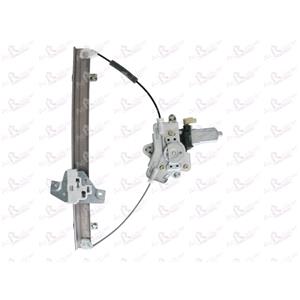 Window Regulators, Front Right Electric Window Regulator (with motor) for Kia PICANTO (BA), 2004 2011, 4 Door Models, WITHOUT One Touch/Antipinch, motor has 2 pins/wires, AC Rolcar