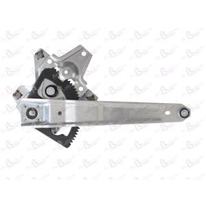 Window Regulators, Rear Left Electric Window Regulator Mechanism (without motor) for Kia PICANTO (BA), 2004 2011, 4 Door Models, WITHOUT One Touch/Antipinch, holds a standard 2 pin/wire motor, AC Rolcar