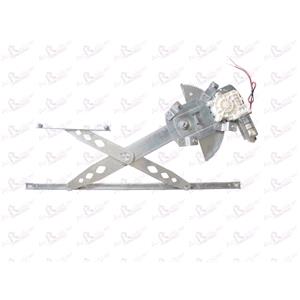 Window Regulators, Front Right Electric Window Regulator (with motor) for Kia SEDONA Mk I, 2001 2006, 4 Door Models, WITHOUT One Touch/Antipinch, motor has 2 pins/wires, AC Rolcar