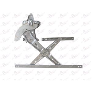 Window Regulators, Front Right Electric Window Regulator Mechanism (without motor) for Kia CARENS, 2002 2006, 4 Door Models, WITHOUT One Touch/Antipinch, holds a standard 2 pin/wire motor, AC Rolcar