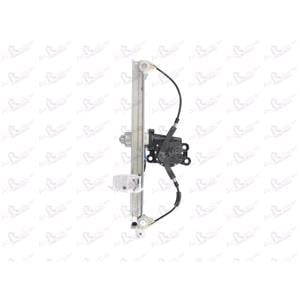 Window Regulators, Rear Right Electric Window Regulator (with motor) for RENAULT MEGANE II Saloon (LM0/1_), 2003 2008, 4 Door Models, WITHOUT One Touch/Antipinch, motor has 2 pins/wires, AC Rolcar