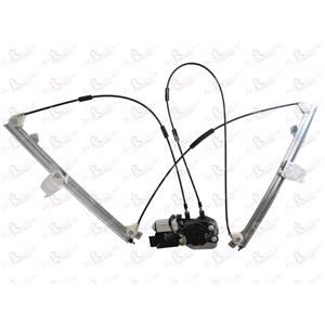 Window Regulators, Front Right Electric Window Regulator (with motor, one touch operation) for RENAULT MEGANE II (BM0/1_, CM0/1_), 2002 2008, 2 Door Models, One Touch Version, motor has 6 or more pins, AC Rolcar