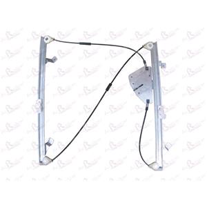 Window Regulators, Front Right Electric Window Regulator Mechanism (without motor) for Mercedes CITAN Box (415), 2012 , 4 Door Models, One Touch/AntiPinch Version, holds a motor with 6 or more pins, AC Rolcar