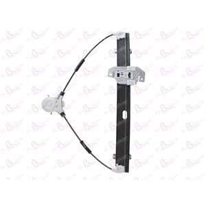 Window Regulators, Front Right Electric Window Regulator Mechanism (without motor) for DAEWOO MATIZ (KLYA), 2005 2009, 4 Door Models, WITHOUT One Touch/Antipinch, holds a standard 2 pin/wire motor, AC Rolcar