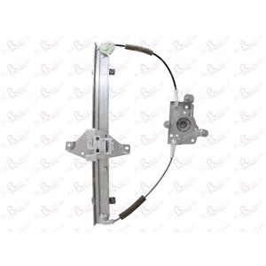 Window Regulators, Rear Right Electric Window Regulator Mechanism (without motor) for CHEVROLET AVEO Hatchback, 2008 2010, 4 Door Models, WITHOUT One Touch/Antipinch, holds a standard 2 pin/wire motor, AC Rolcar