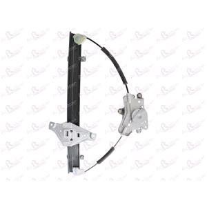 Window Regulators, Front Right Electric Window Regulator Mechanism (without motor) for CHEVROLET LACETTI, 2005 2009, 4 Door Models, WITHOUT One Touch/Antipinch, holds a standard 2 pin/wire motor, AC Rolcar