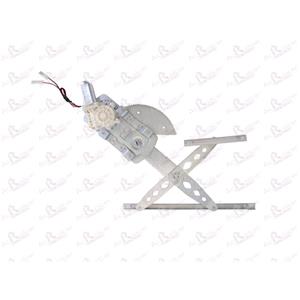 Window Regulators, Front Right Electric Window Regulator (with motor) for NISSAN MICRA (K11), 1992 2003, 2/4 Door Models, WITHOUT One Touch/Antipinch, motor has 2 pins/wires, AC Rolcar