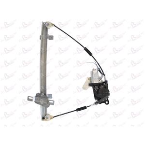 Window Regulators, Front Right Electric Window Regulator (with motor) for NISSAN ALMERA Mk II Hatchback (N16), 2000 2006, 2 Door Models, WITHOUT One Touch/Antipinch, motor has 2 pins/wires, AC Rolcar