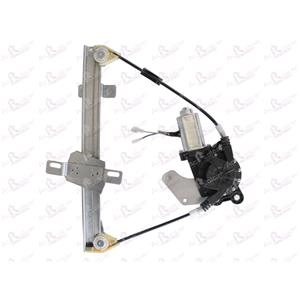 Window Regulators, Rear Right Electric Window Regulator (with motor) for NISSAN QASHQAI (J10, JJ10), 2007 2014, 4 Door Models, WITHOUT One Touch/Antipinch, motor has 2 pins/wires, AC Rolcar