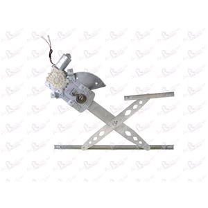 Window Regulators, Right Front Window Regulator for Honda Civic Mk Iv (Eg, Eh) 1991 To 1995, 2 Door Models, WITHOUT One Touch/Antipinch, motor has 2 pins/wires, AC Rolcar