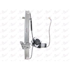 Window Regulators, Front Left Electric Window Regulator (with motor) for Mazda 323 S Mk V (BA), 1994 2000, 4 Door Models, WITHOUT One Touch/Antipinch, motor has 2 pins/wires, AC Rolcar