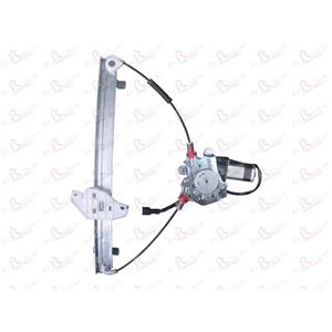 Window Regulators, Front Right Electric Window Regulator (with motor) for HYUNDAI LANTRA Mk II Estate (J), 1996 2000, 4 Door Models, WITHOUT One Touch/Antipinch, motor has 2 pins/wires, AC Rolcar