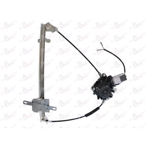 Window Regulators, Front Left Electric Window Regulator (with motor) for HYUNDAI ACCENT (LC), 2000 2005, 2 Door Models, WITHOUT One Touch/Antipinch, motor has 2 pins/wires, AC Rolcar
