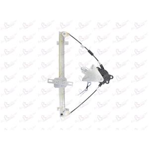 Window Regulators, Front Right Electric Window Regulator (with motor) for HYUNDAI GETZ (TB), 2002 2009, 4 Door Models, WITHOUT One Touch/Antipinch, motor has 2 pins/wires, AC Rolcar
