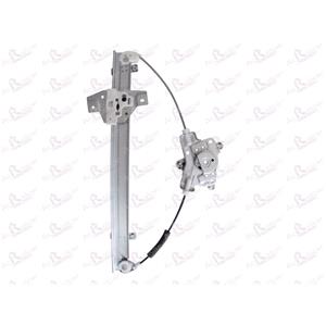 Window Regulators, Front Left Electric Window Regulator Mechanism (without motor) for HYUNDAI GETZ (TB), 2002 2009, 4 Door Models, WITHOUT One Touch/Antipinch, holds a standard 2 pin/wire motor, AC Rolcar