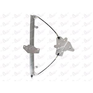 Window Regulators, Front Right Electric Window Regulator Mechanism (without motor) for HYUNDAI ATOS (MX), 1998 2007, 4 Door Models, WITHOUT One Touch/Antipinch, holds a standard 2 pin/wire motor, AC Rolcar