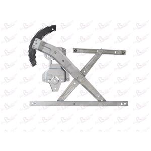 Window Regulators, Front Right Electric Window Regulator Mechanism (without motor) for HYUNDAI MATRIX (FC), 2001 2010, 4 Door Models, WITHOUT One Touch/Antipinch, holds a standard 2 pin/wire motor, AC Rolcar
