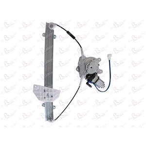 Window Regulators, Front Left Electric Window Regulator (with motor) for MITSUBISHI LANCER Mk VI (CK/P_A), 1995 2003, 4 Door Models, WITHOUT One Touch/Antipinch, motor has 2 pins/wires, AC Rolcar