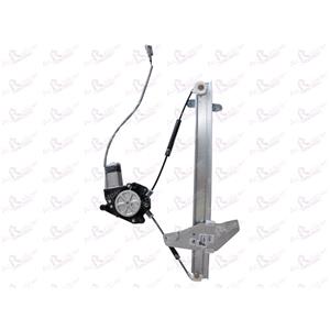 Window Regulators, Front Left Electric Window Regulator (with motor) for TOYOTA COROLLA Liftback (_E10_), 1992 1997, 4 Door Models, WITHOUT One Touch/Antipinch, motor has 2 pins/wires, AC Rolcar