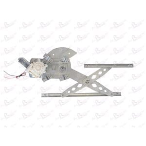 Window Regulators, Front Right Electric Window Regulator (with motor) for TOYOTA YARIS VERSO (NC/LP_), 1999 2005, 4 Door Models, WITHOUT One Touch/Antipinch, motor has 2 pins/wires, AC Rolcar