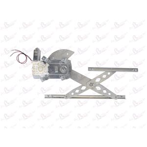 Window Regulators, Front Left Electric Window Regulator (with motor) for TOYOTA COROLLA Verso (_E1J_), 2001 2004, 4 Door Models, WITHOUT One Touch/Antipinch, motor has 2 pins/wires, AC Rolcar