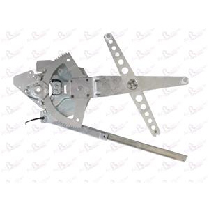 Window Regulators, Front Right Electric Window Regulator Mechanism (without motor) for TOYOTA YARIS, 2006 2011, 4 Door Models, WITHOUT One Touch/Antipinch, holds a standard 2 pin/wire motor, AC Rolcar