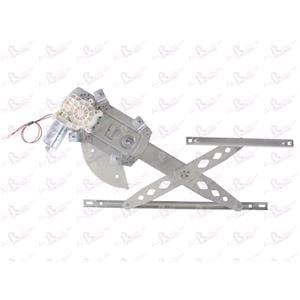Window Regulators, Front Left Electric Window Regulator (with motor) for TOYOTA AVENSIS VERSO (AC_), 2001 2009, 4 Door Models, WITHOUT One Touch/Antipinch, motor has 2 pins/wires, AC Rolcar