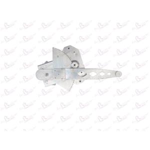Window Regulators, Rear Left Electric Window Regulator Mechanism (without motor) for TOYOTA COROLLA (_E1U_, _E1J_), 2001 2007, 4 Door Models, One Touch/AntiPinch Version, holds a motor with 6 or more pins, AC Rolcar