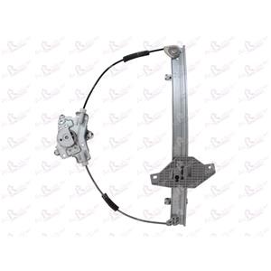 Window Regulators, Front Right Electric Window Regulator Mechanism (without motor) for HYUNDAI ACCENT (LC), 2000 2005, 2/4 Door Models, WITHOUT One Touch/Antipinch, holds a standard 2 pin/wire motor, AC Rolcar
