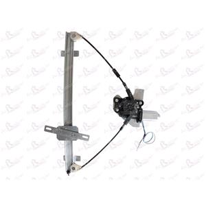 Window Regulators, Front Left Electric Window Regulator (with motor) for SSANGYONG REXTON (GAB_), 2002 , 4 Door Models, WITHOUT One Touch/Antipinch, motor has 2 pins/wires, AC Rolcar