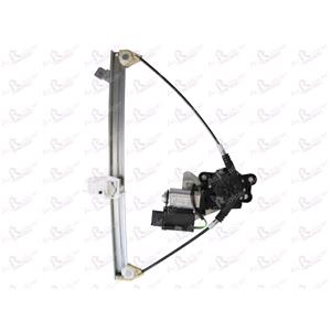 Window Regulators, Front Right Electric Window Regulator (with motor, one touch operation) for PEUGEOT 406 (8B), 1999 2004, 4 Door Models, One Touch Version, motor has 6 or more pins, AC Rolcar