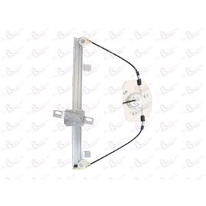 Window Regulators, Front Right Electric Window Regulator Mechanism (without motor) for OPEL CORSA D, 2006 2014, 4 Door Models, One Touch/AntiPinch Version, holds a motor with 4 or more pins, AC Rolcar