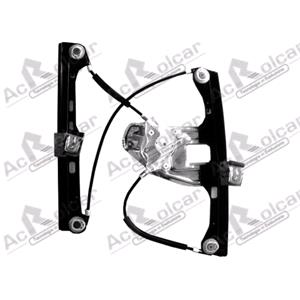 Window Regulators, Front Left Electric Window Regulator Mechanism (without motor) for Mercedes C CLASS (W03), 2000 2007, 4 Door Models, One Touch/AntiPinch Version, holds a motor with 6 or more pins, AC Rolcar