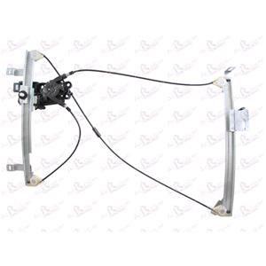 Window Regulators, Front Left Electric Window Regulator (with motor, one touch operation) for Citroen C3 Pluriel (HB_), 2003 2009, 2 Door Models, One Touch Version, motor has 6 or more pins, AC Rolcar