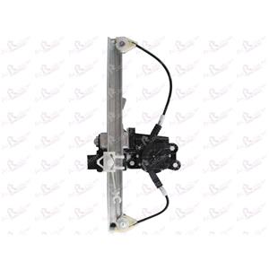 Window Regulators, Rear Right Electric Window Regulator (with motor, one touch operation) for Citroen C5 (RC_), 2004 2008, 4 Door Models, One Touch Version, motor has 6 or more pins, AC Rolcar