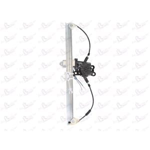 Window Regulators, Rear Right Electric Window Regulator (with motor) for BMW X5 (E53), 2000 2006, 4 Door Models, WITHOUT One Touch/Antipinch, motor has 2 pins/wires, AC Rolcar