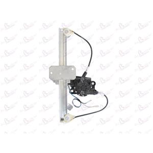 Window Regulators, Rear Right Electric Window Regulator (with motor) for DACIA SANDERO,  2008 2012, 4 Door Models, WITHOUT One Touch/Antipinch, motor has 2 pins/wires, AC Rolcar