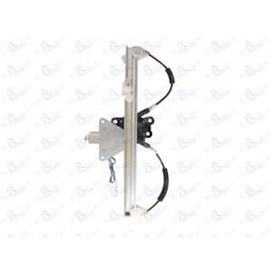 Window Regulators, Rear Right Electric Window Regulator (with motor) for Mercedes C CLASS (W03), 2000 2007, 4 Door Models, WITHOUT One Touch/Antipinch, motor has 2 pins/wires, AC Rolcar