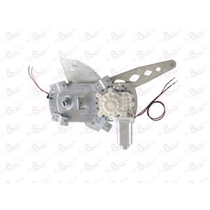 Window Regulators, Rear Right Electric Window Regulator (with motor) for MITSUBISHI SHOGUN IV (V80, V90), 2007 , 4 Door Models, WITHOUT One Touch/Antipinch, motor has 2 pins/wires, AC Rolcar