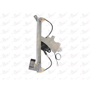 Window Regulators, Rear Right Electric Window Regulator (with motor) for AUDI A6 Avant (4B, C5), 1997 2004, 4 Door Models, WITHOUT One Touch/Antipinch, motor has 2 pins/wires, AC Rolcar