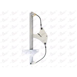 Window Regulators, Front Right Electric Window Regulator Mechanism (without motor) for Peugeot 207 (WA_, WC_),  2006 2012, 2/4 Door Models, WITHOUT One Touch/Antipinch, holds a standard 2 pin/wire motor, AC Rolcar