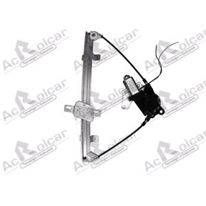 Window Regulators, Front Left Electric Window Regulator (with motor) for NISSAN NOTE (E11), 2006 2013, 4 Door Models, WITHOUT One Touch/Antipinch, motor has 2 pins/wires, AC Rolcar