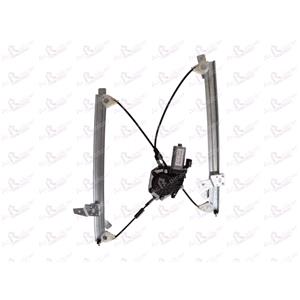 Window Regulators, Front Right Electric Window Regulator (with motor, WITHOUT one touch function, will not fit models with the one touch function) for NISSAN QASHQAI (J10, JJ10), 2007 2014, 4 Door Models, WITHOUT One Touch/Antipinch, motor has 2 pins/wires, AC Rolcar